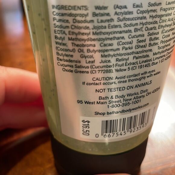 NWT Bath and Body Works Coco Shea cucumber gentle smoothing body scrub. - Picture 9 of 9